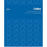 Collins Tax Invoice Book 108DL Duplicate, Carbonless, 210mm x 255mm, 100 Duplicate sets
